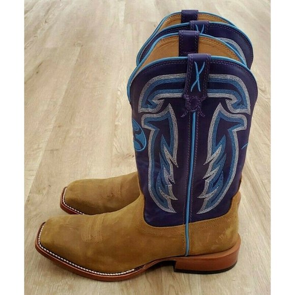 Twisted X Mens Hooey Purple Brown Western NWOB - Picture 5 of 7
